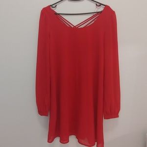 Guess red dress xs